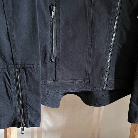 Liverpool Jeans Co. Black Denim Moto Jacket - Picture 4 of 5